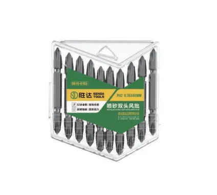 Sandblasted Double-End Screwdriver Bits (S2 Steel)