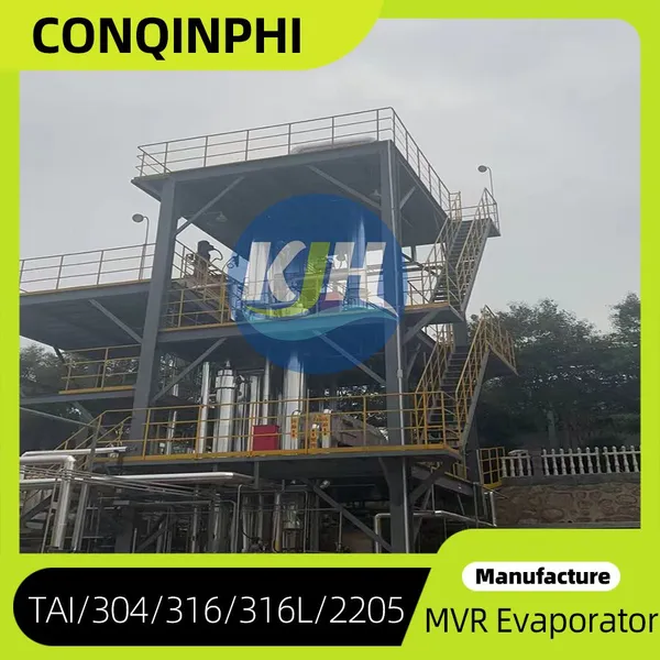 Double-Effect Falling Film Evaporators With CIP Cleaning System and PLC Control for 200L/H Output photo-5