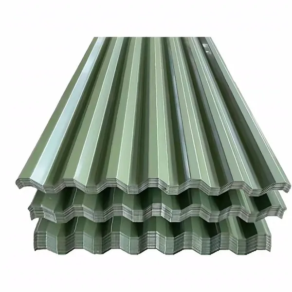 Feuille de toit ondulée en acier coloré PPGL de 0,4 mm et 0,5 mm pour atelier