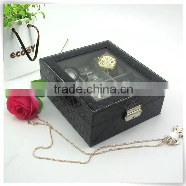 Unique pu Leather Wrist Watch Trays Case photo-4