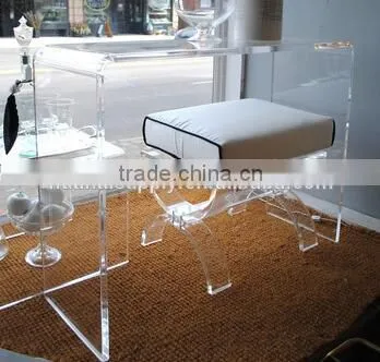 Bright Beautiful Clear Cheap Acrylic Simple Dressing Table