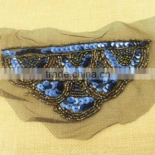New Arrive Fancy Handmade Beaded Trimming For Shoulder -- M116 photo-2