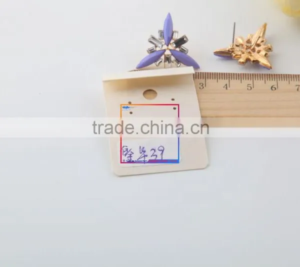 Fashion Light Purple Star Shaped Resin Stud Earrings for Women photo-4