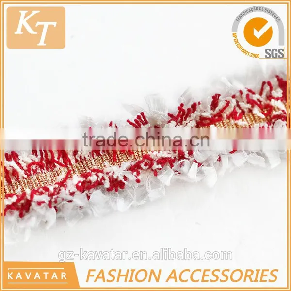 Latest Fashion Trend Golden Ribbon Band With Colorful Fringe photo-4