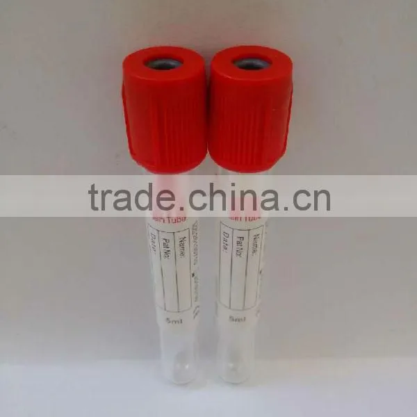 Plastic Red Blood Tube Without Activator photo-2