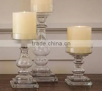 CANDLE PILLAR HOLDER, GLASS PILLAR HOLDER, CENTRE PIECE CANDLE PILLAR HOLDER