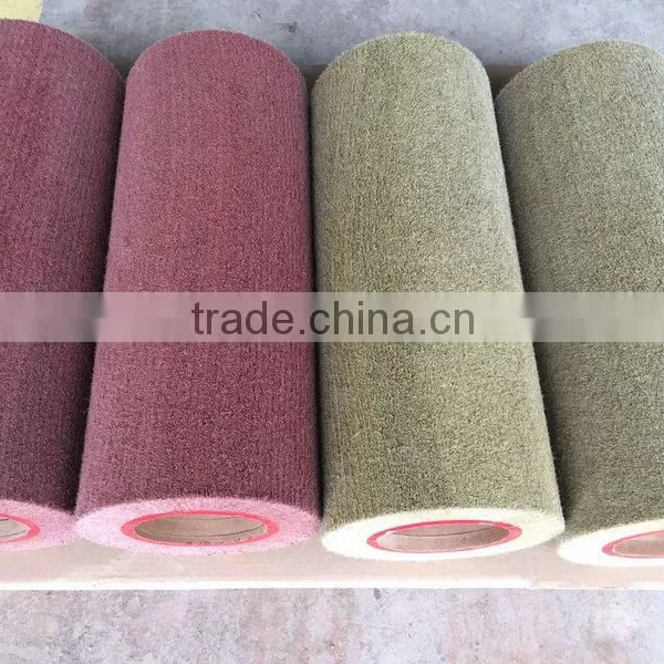 Non Woven Scouring Pad Flap Wheel Long Wire Drawing Wheel photo-3