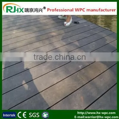 Grooved Deck Board for Black Plastic Composite Deck Board With High Quality Plastic Composite Decking Floor photo-2