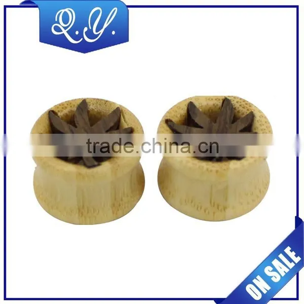 China Wholesale Natural Wood Jewelry Custom Ear Gauges Plugs Wood Ear Expanders photo-2