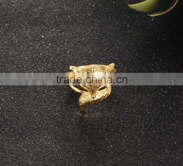 Saudi Arabia Gold Wedding Ring Price Fox Design 4 Gram Gold Ring Quality Choice photo-4