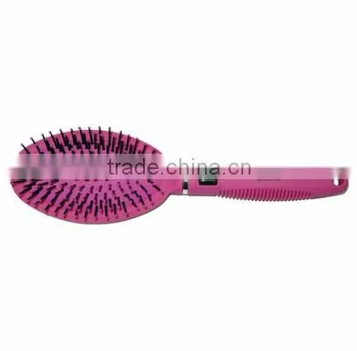 Pink Oval Cushion Hairbrush