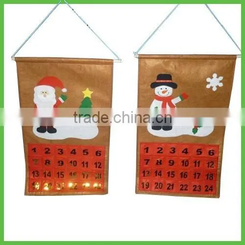 Hanging Felt Christmas Countdown Calendar