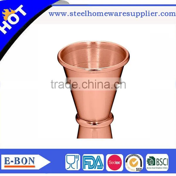 Hot Sale Stainless Steel Copper Jigger Double Head Jigger Measuring Cup for Advanced Bar photo-6