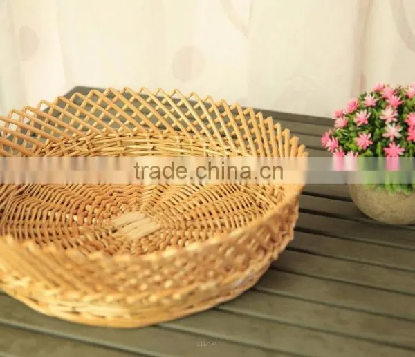 Natural Wicker Basket for Fruit and Bread Home Storage Baskets Hamper Basket photo-4