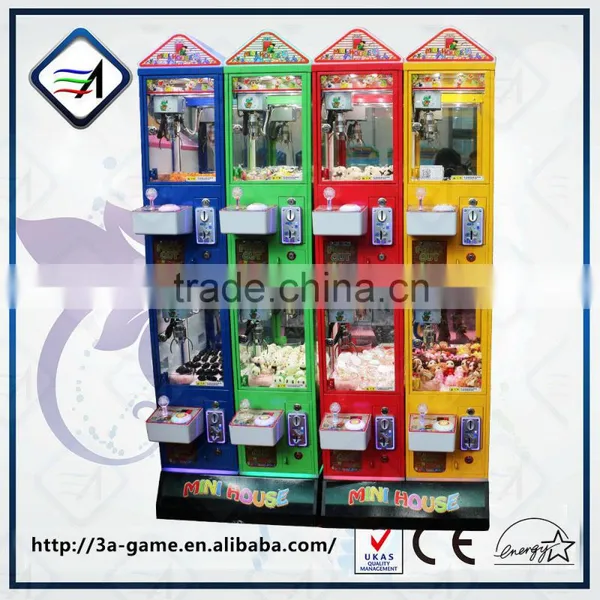New Design Mini House 4 Parts of Claw Crane Machine Arcade Game for Gift Coin Selector Game photo-5