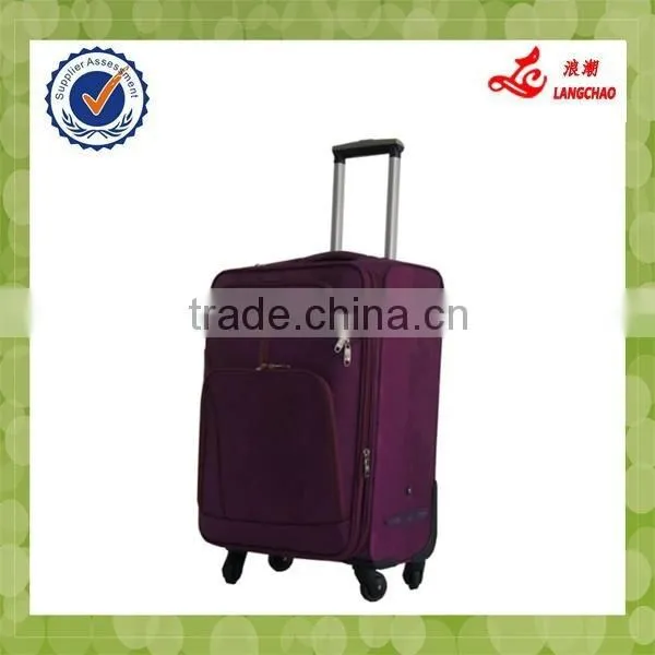 Purple Color Four Wheels Fashion Girls Travel Bag Vintage Trolley Luggage photo-2