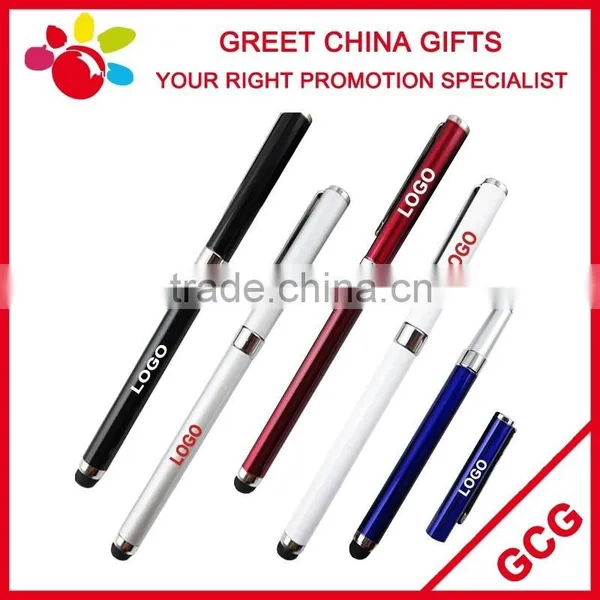 Promotional Metal Steel Laser Engrave Customized Logo Stylus Touch Screen Ball Point Pen Quality Choice