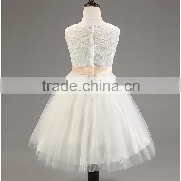 Lastest Wholesale Elegant Girls Chiffon Party Hand Embroidery Dresses TR-WS31 photo-4
