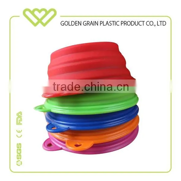 Promotional Portable Silicone Pet Bowl With Climbing Hook