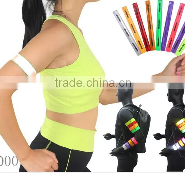 Reflective Pvc Snap Bracelet Wrist Band for Safety photo-3