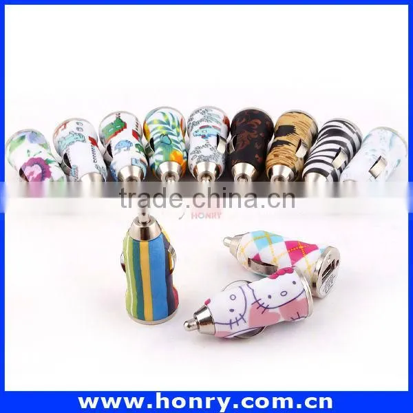 Unique Design Factory Top Quality Colorful Cellphone Single Port Car Charger photo-4