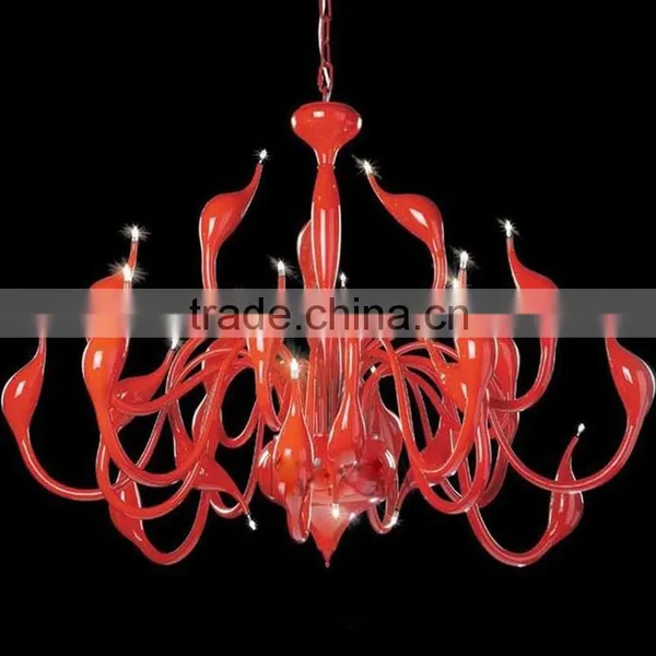 Gold Luxuxry Swan Iron Chandelier for Hotels photo-3