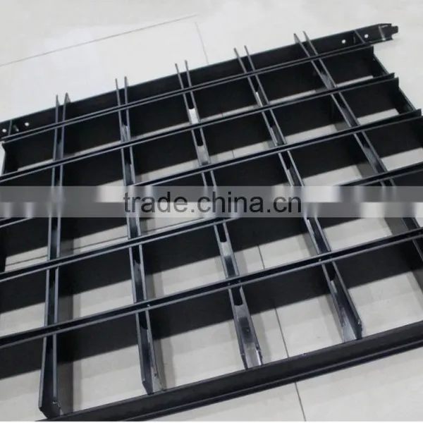 Metal Suspended Ceiling Aluminum Frame Grid Ceiling Lay On Open Cell Ceiling Tile photo-3