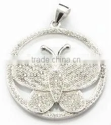925 Sterling Silver Jewelry Micro Pave Hip Hop Jewelry SP005