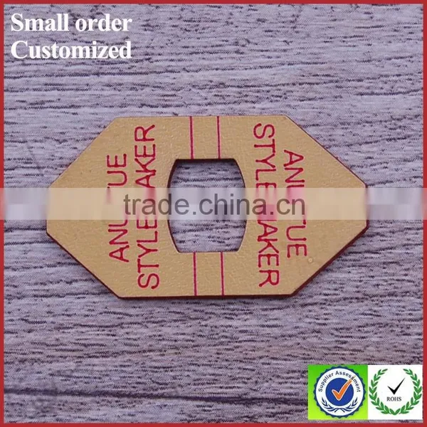 New Design Leather Fiber Pocket Fold Decoration Printed Clothing Brand Label photo-4