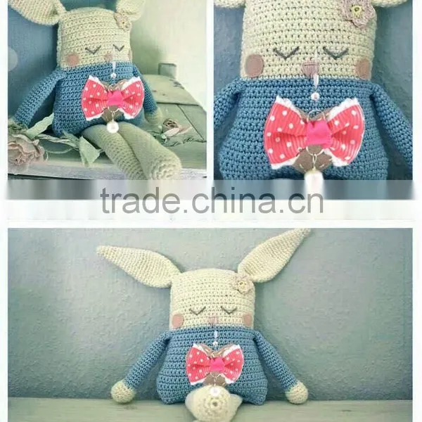 Fashionable Design of Crochet Bunny Baby Girl Stuffed Toys