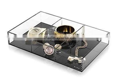 Brown Acrylic Jewelry Display Tray, Jewelry Organizer, Jewelry Divider, Jewelry Display Case
