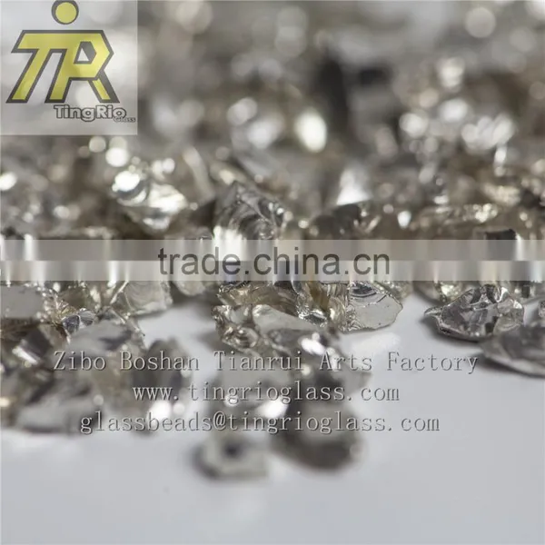 Cheap Silver Crushed Glass Beads