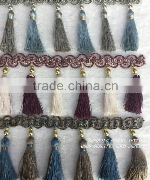 2015 New Fringe 2 Colours Fringes With Golden Crystal for Curtains photo-2