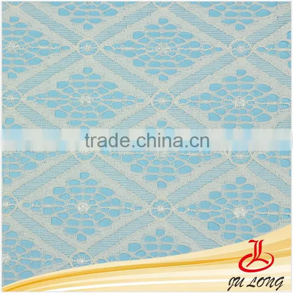 China Supplier Wedding Dress Garment Accessories White Embroidery Designs Water Soluble Lace
