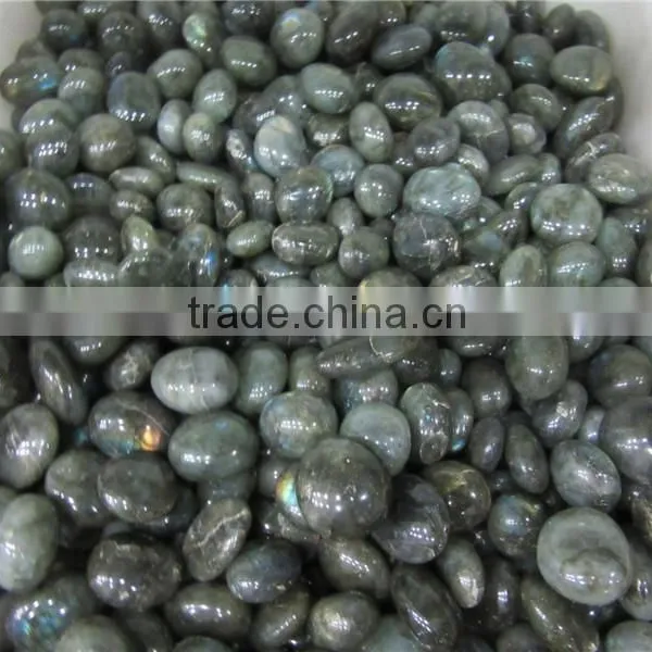 New Arrival Customed Blue Labradorite Quartz Crystal Eggs Natural Rough Crystal photo-3