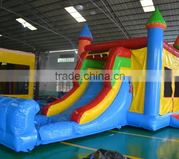 2016 New Design China Sunjoy Inflatable Combo Castle Combo With Slide Multicolorfor Sale Outdoors photo-4