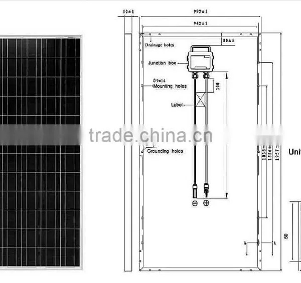 High Efficiency Monocrystalline 300 Watt Solar Panel With Tuv And 25 Years Insurance photo-2