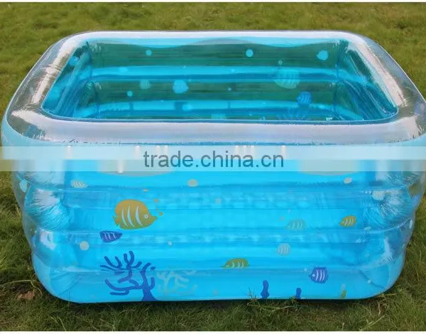 Family Adult Inflatable Swim Square Toddler Baby Kids Swimming Pools photo-3