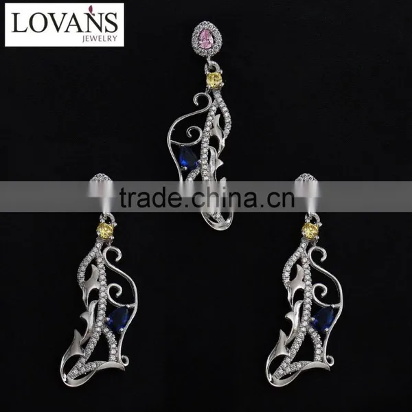 Manufacturers In China Imitation Jewelry Set Sterling Silver Guangzhou Wholesale Market TZ-0194 photo-6