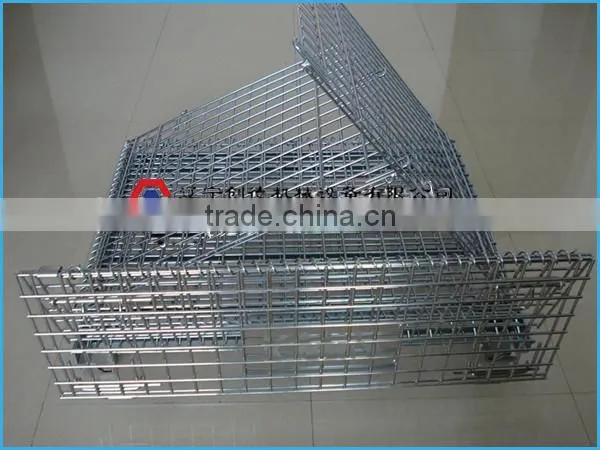 Foldable Galvanized Best-selling Cargo Storage Steel Wire Mesh Basket photo-2
