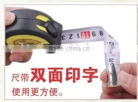 Rubber Coated Round Steel Tape Measure Best Selling 16ft Emboseed Measuring Tape With Double Side Tape photo-2