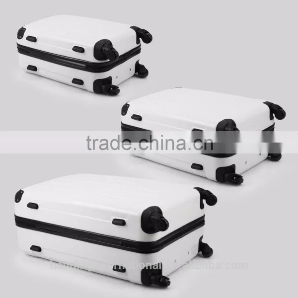 New 3PCS Silver Carry On Luggage Set Trolley Suitcase Travel Bag Spinner ABS PC photo-5