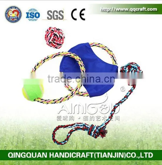 QingQ Factory Pet Puppy Dog Cotton Rope Chew Teeth Cleanning Toys photo-3