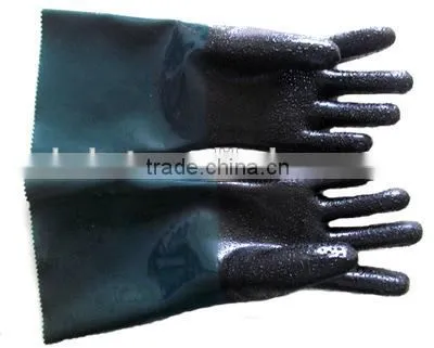 Labor Protection Gloves PVC Sandblast Gloves 60cm photo-4