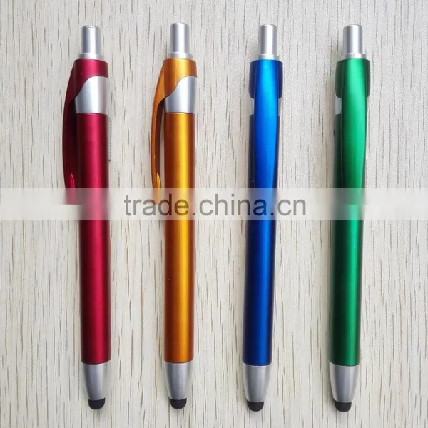 Wholesale Promotional Products China Lacquer Color Barrel and Clip Plastic Stylus Pens photo-2