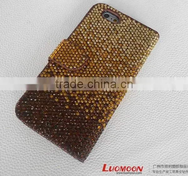High Quality Diamond Leather Mobile Phone Case for IPhone 6 Phone 6 Plus photo-2