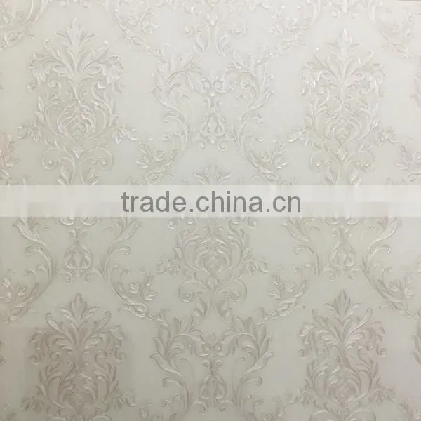 Vinyl Wallpaper With Golden European Flowers for House photo-5