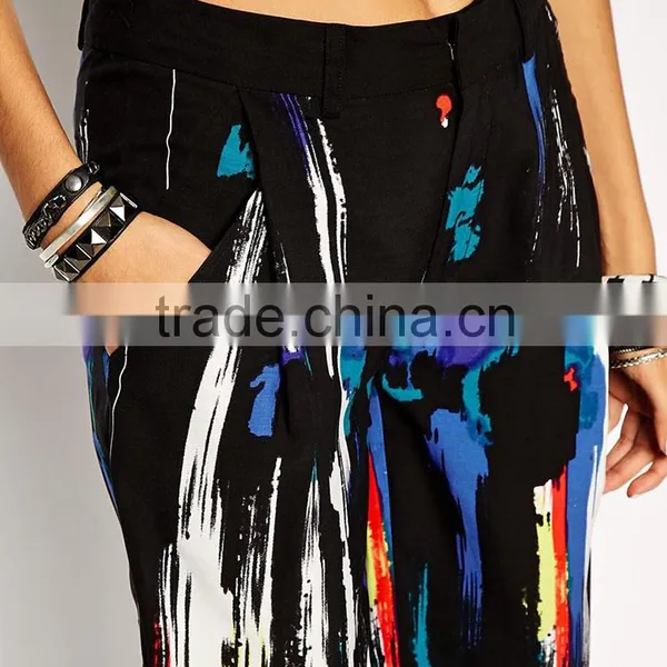 100% Polyester Summer Colorful Fashion Women Yoga Pants With Pockets 2016 Wholesale photo-5
