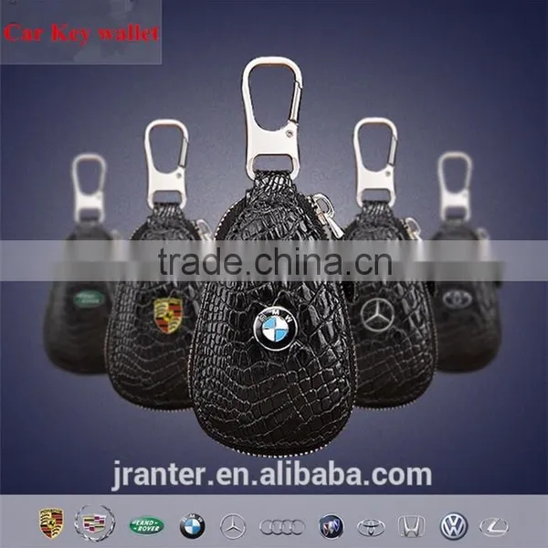 Fashionable Custom Car Key Case 100% Crocodile Leather Car Key Case photo-2