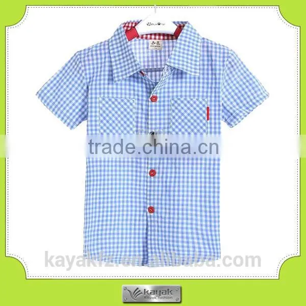 Cusom-made Summer Stripe Fashion Cotton Shirt Children photo-3